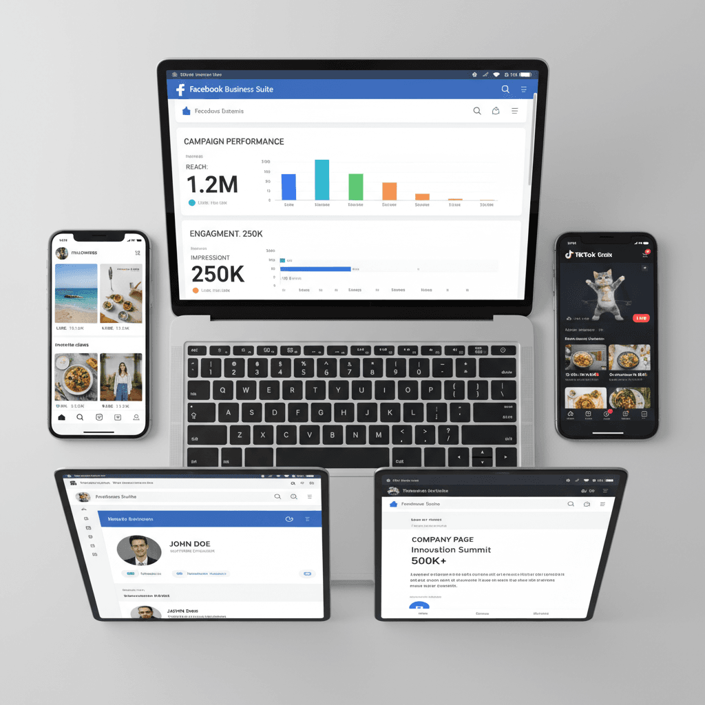 Social media content calendar and feed management